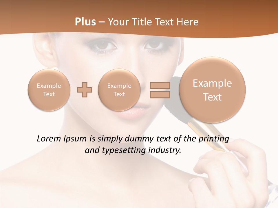 Brunette Fresh Pure PowerPoint Template