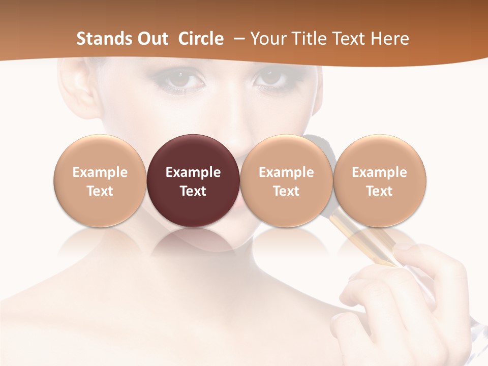 Brunette Fresh Pure PowerPoint Template