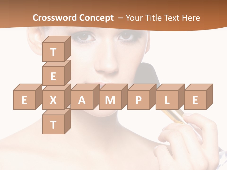 Brunette Fresh Pure PowerPoint Template