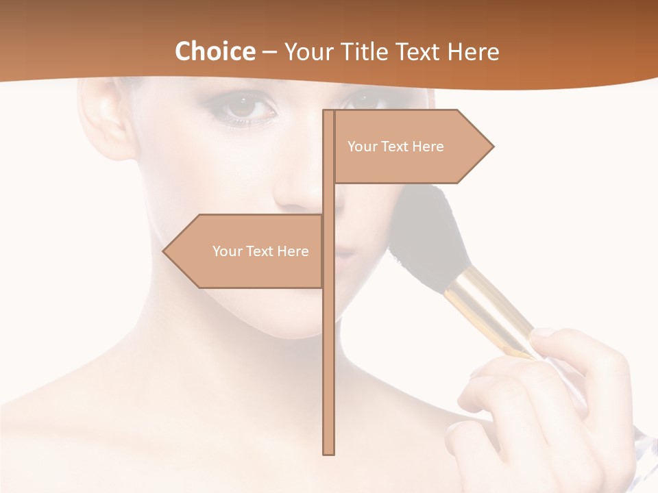 Brunette Fresh Pure PowerPoint Template