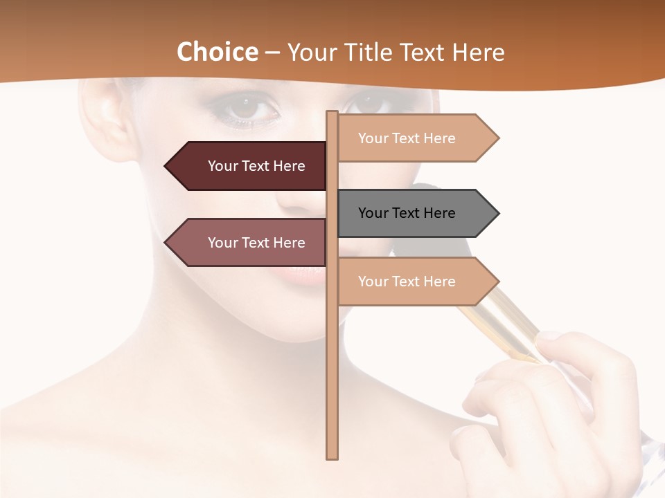 Brunette Fresh Pure PowerPoint Template