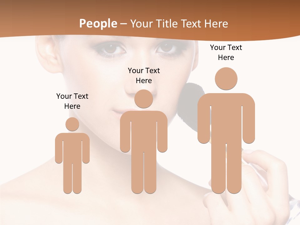 Brunette Fresh Pure PowerPoint Template