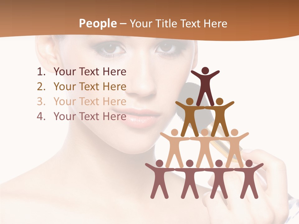 Brunette Fresh Pure PowerPoint Template