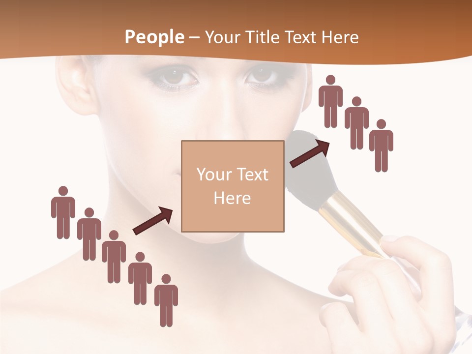 Brunette Fresh Pure PowerPoint Template