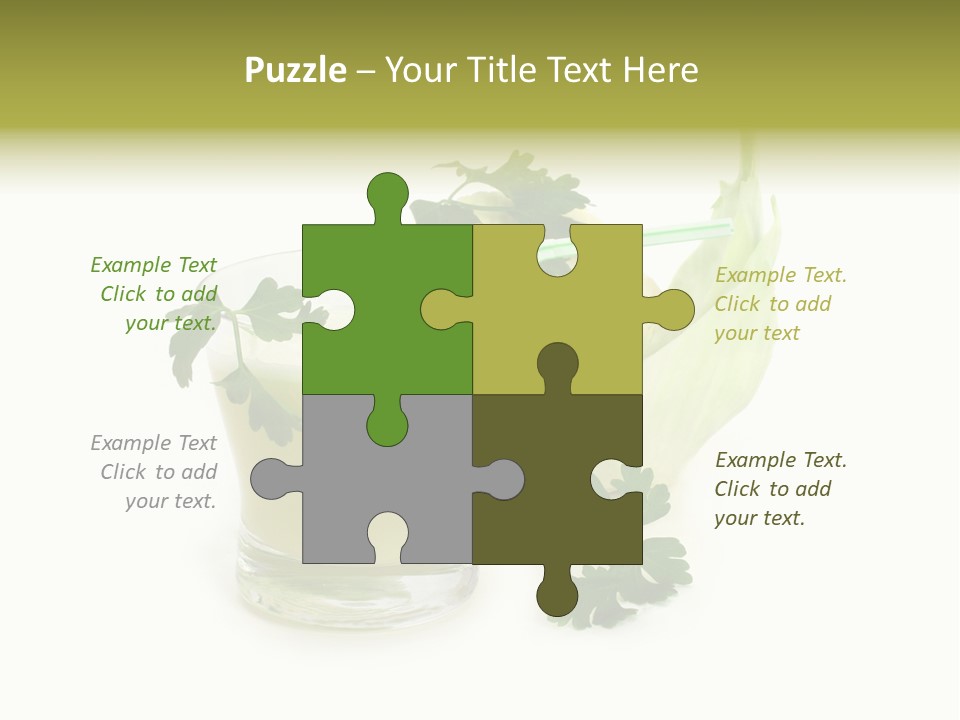 Drink Health Care Cut PowerPoint Template