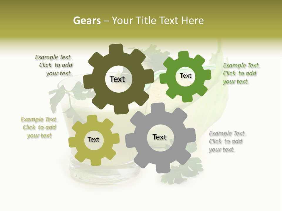 Drink Health Care Cut PowerPoint Template