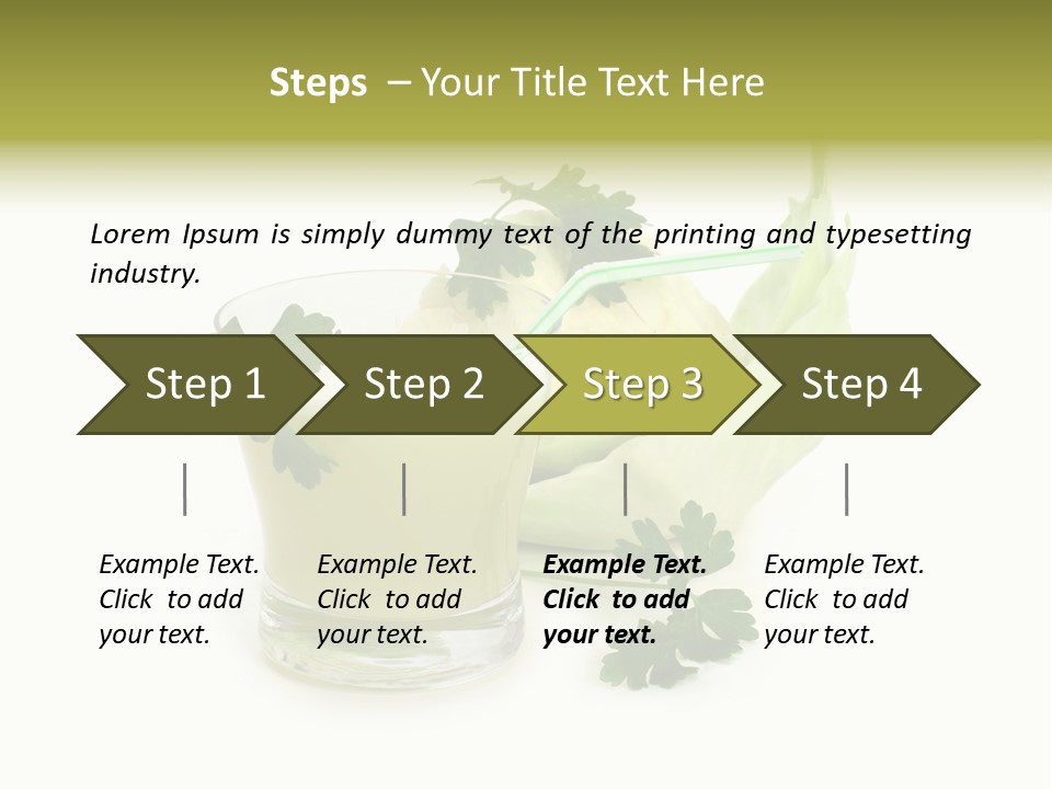 Drink Health Care Cut PowerPoint Template