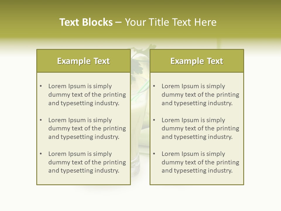 Drink Health Care Cut PowerPoint Template