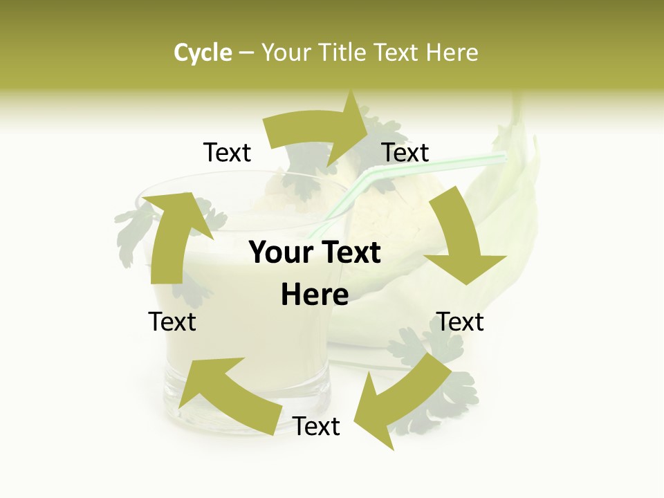 Drink Health Care Cut PowerPoint Template