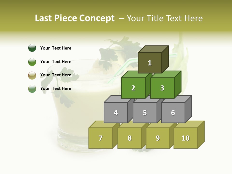 Drink Health Care Cut PowerPoint Template