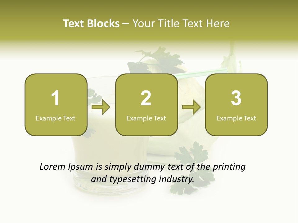 Drink Health Care Cut PowerPoint Template
