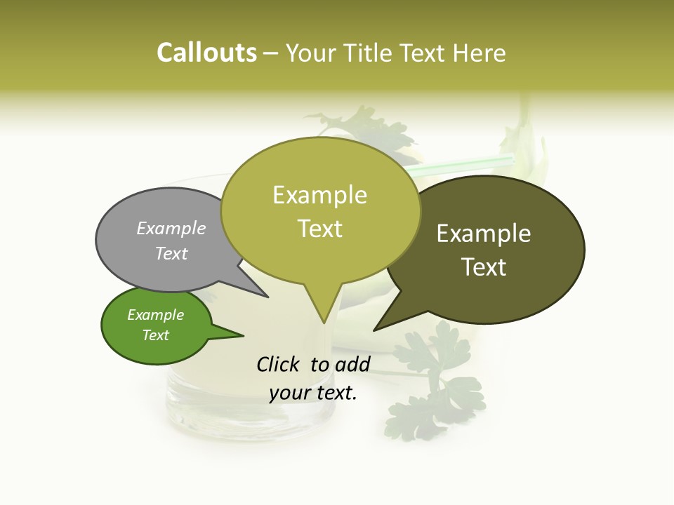 Drink Health Care Cut PowerPoint Template