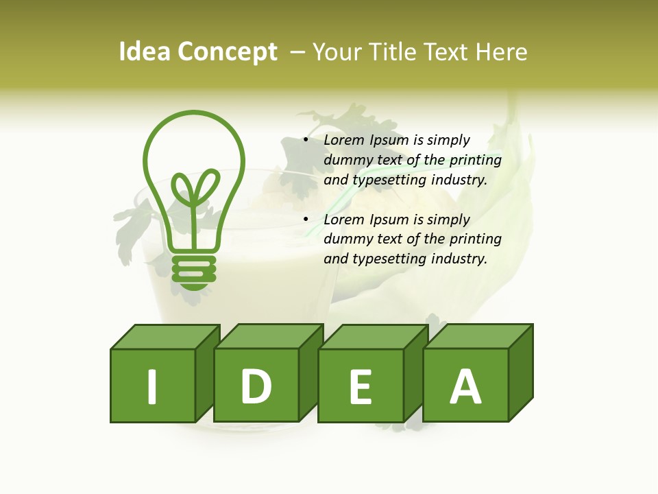 Drink Health Care Cut PowerPoint Template