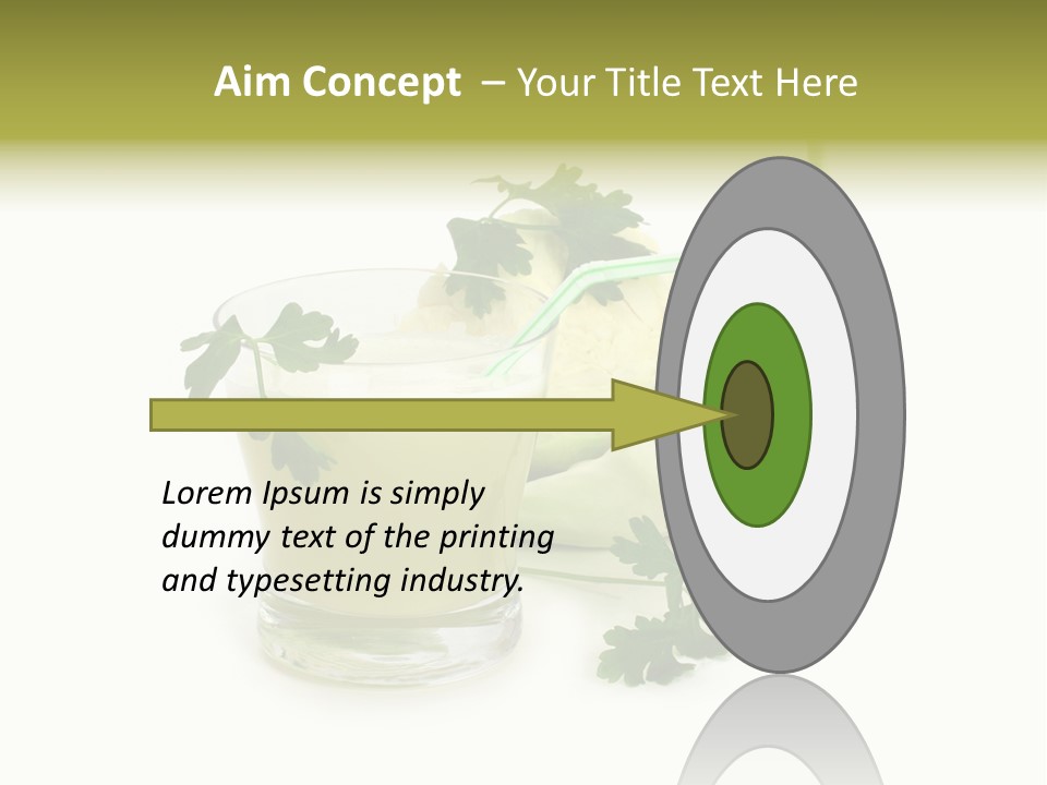 Drink Health Care Cut PowerPoint Template