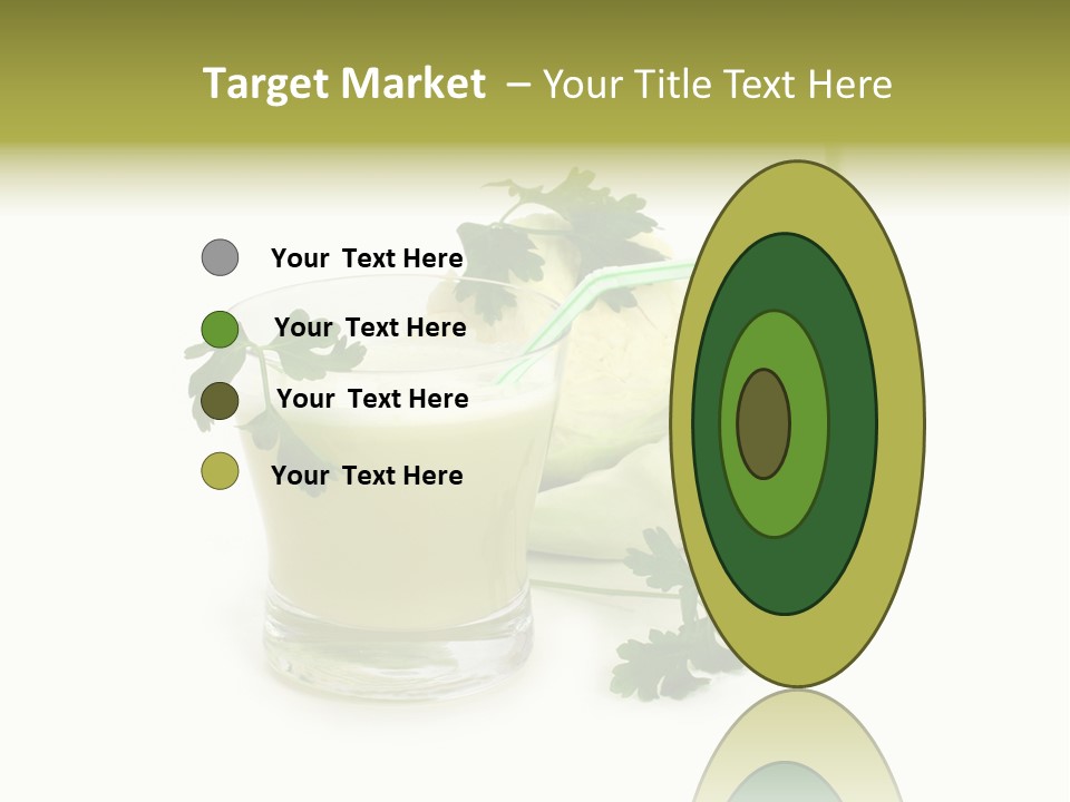 Drink Health Care Cut PowerPoint Template