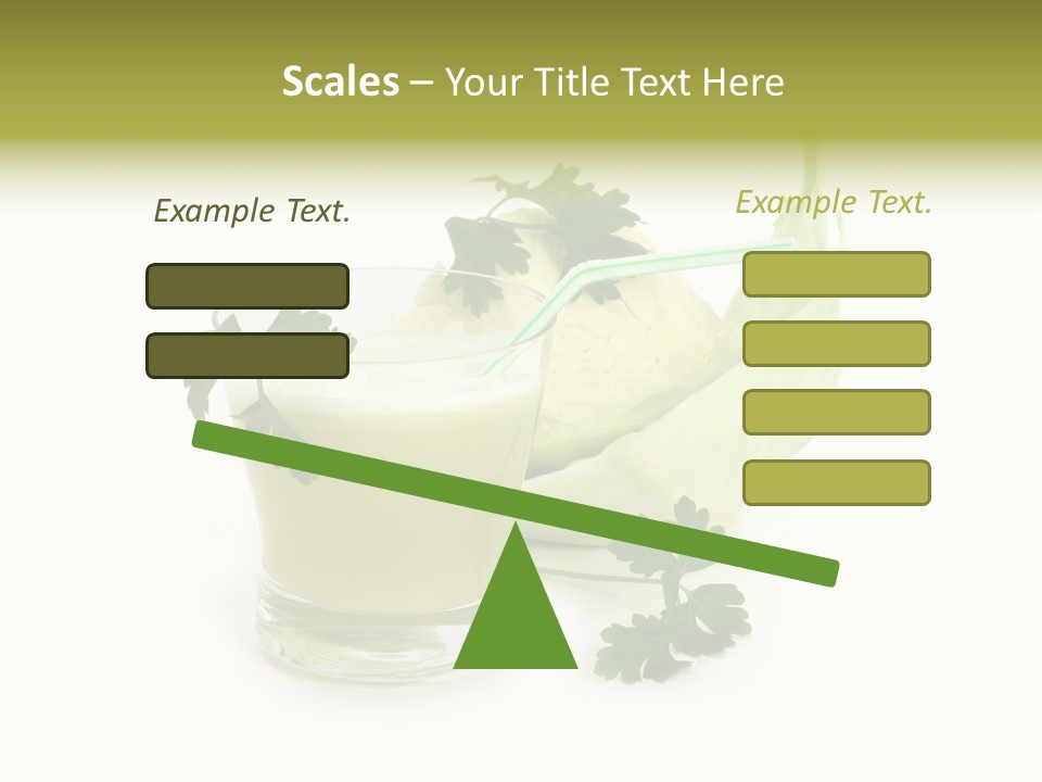 Drink Health Care Cut PowerPoint Template