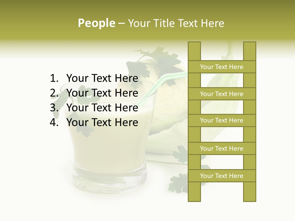 Drink Health Care Cut PowerPoint Template