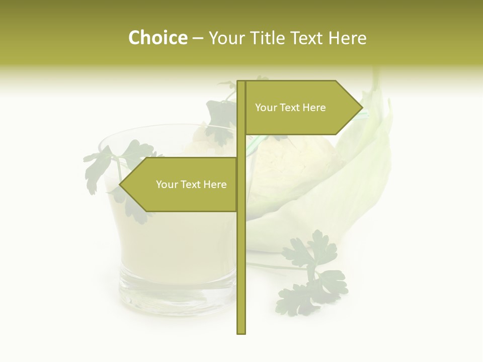 Drink Health Care Cut PowerPoint Template