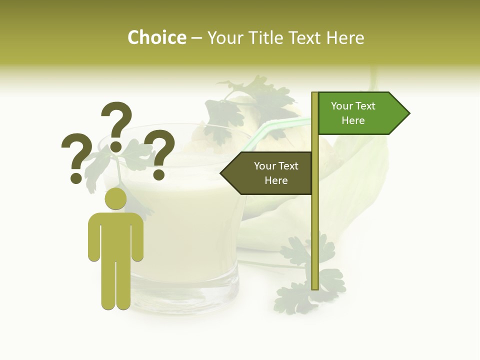 Drink Health Care Cut PowerPoint Template