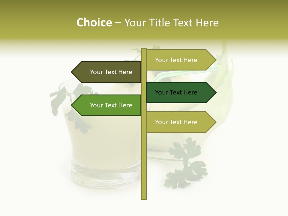 Drink Health Care Cut PowerPoint Template