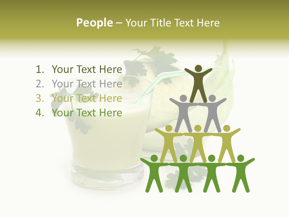 Drink Health Care Cut PowerPoint Template