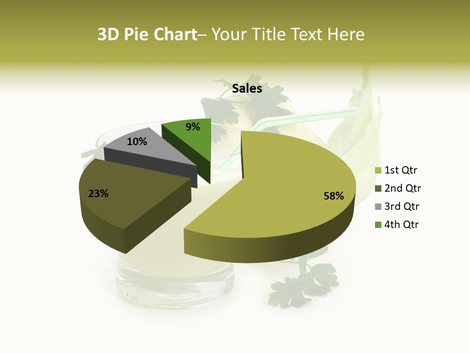 Drink Health Care Cut PowerPoint Template