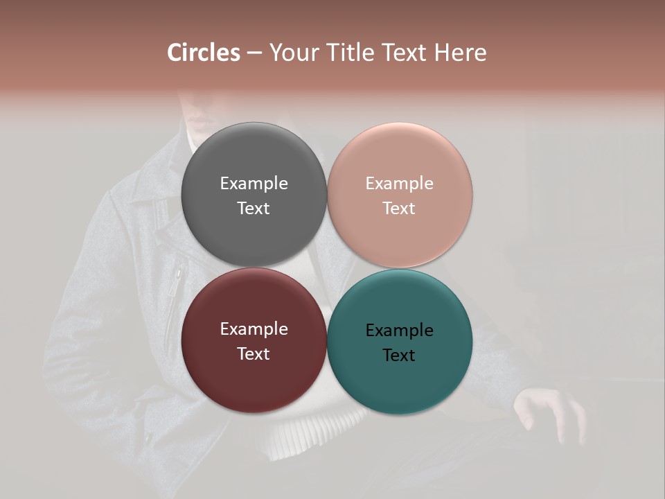 Doleful People Young PowerPoint Template