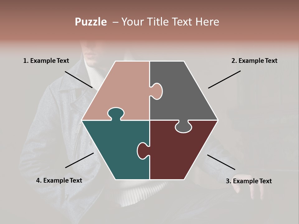 Doleful People Young PowerPoint Template