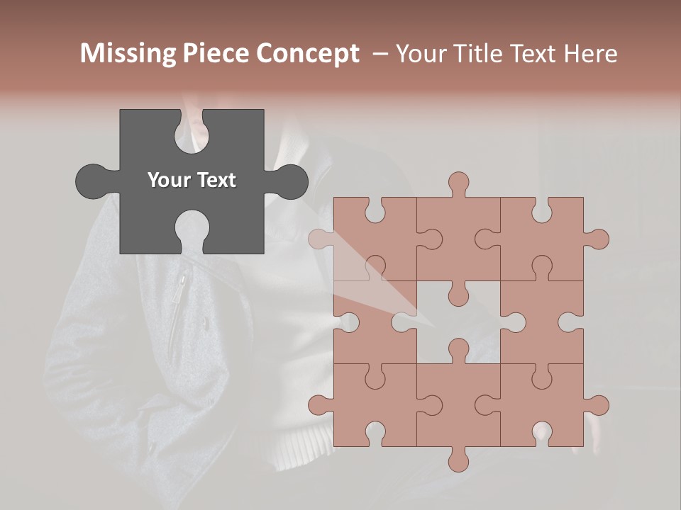 Doleful People Young PowerPoint Template