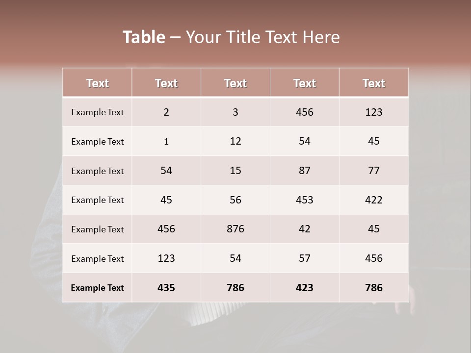Doleful People Young PowerPoint Template