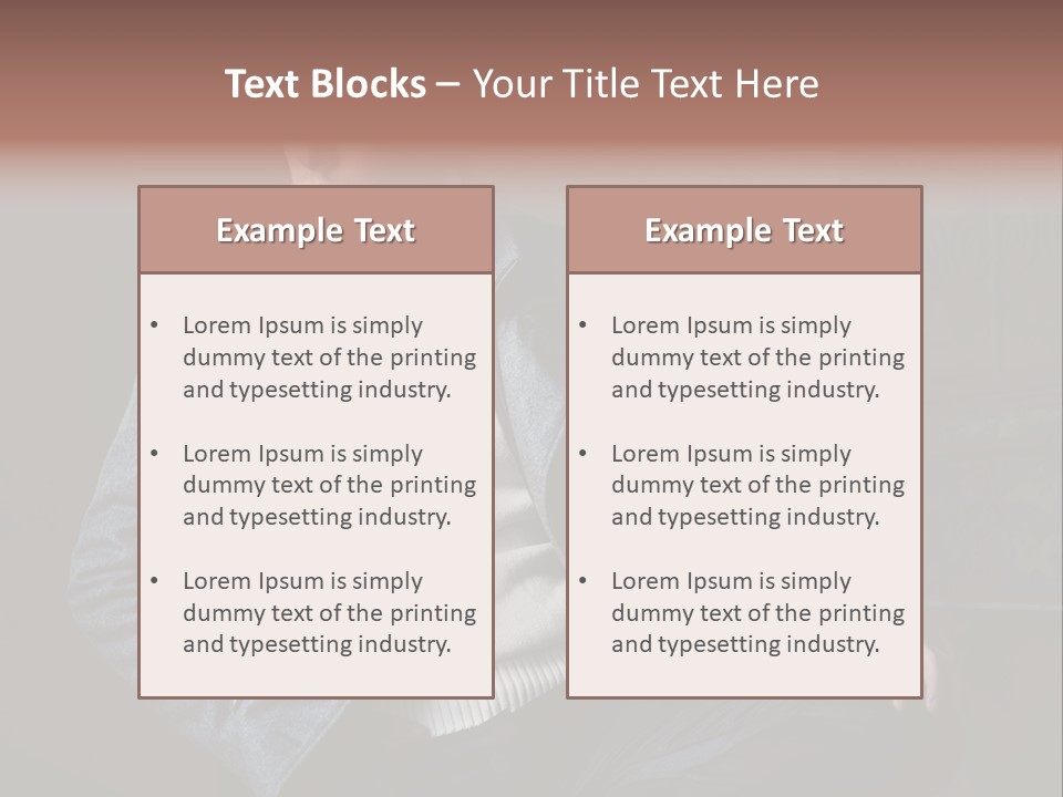 Doleful People Young PowerPoint Template