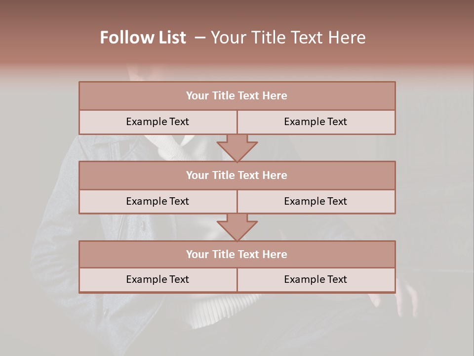Doleful People Young PowerPoint Template