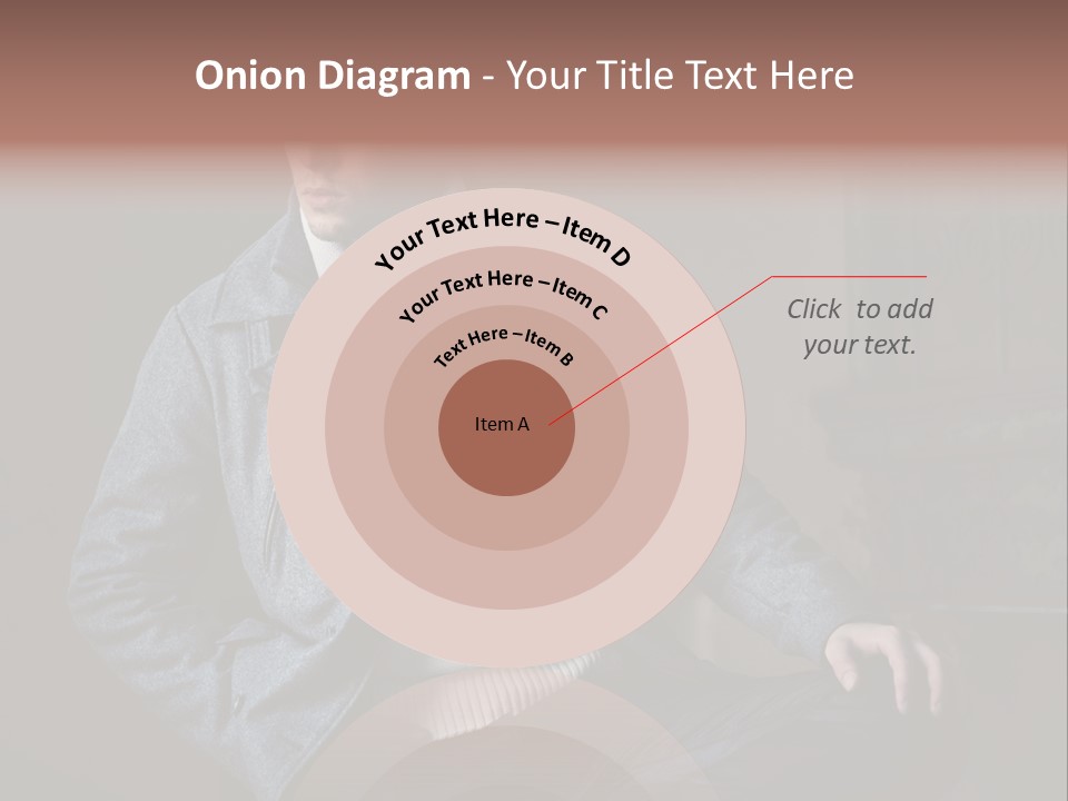 Doleful People Young PowerPoint Template