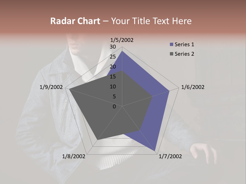 Doleful People Young PowerPoint Template