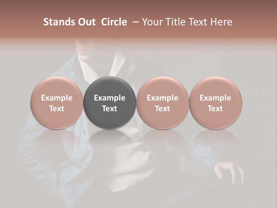 Doleful People Young PowerPoint Template