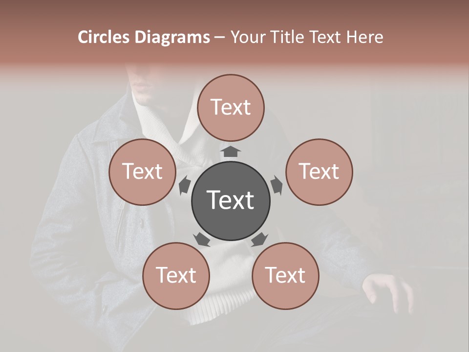 Doleful People Young PowerPoint Template