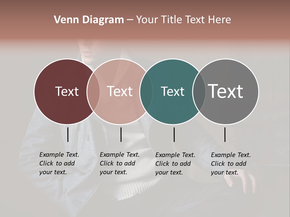 Doleful People Young PowerPoint Template