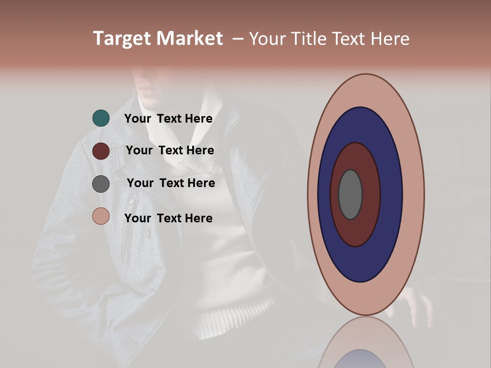 Doleful People Young PowerPoint Template