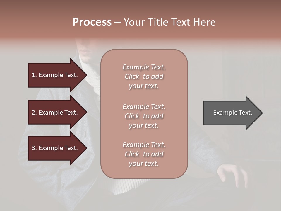 Doleful People Young PowerPoint Template