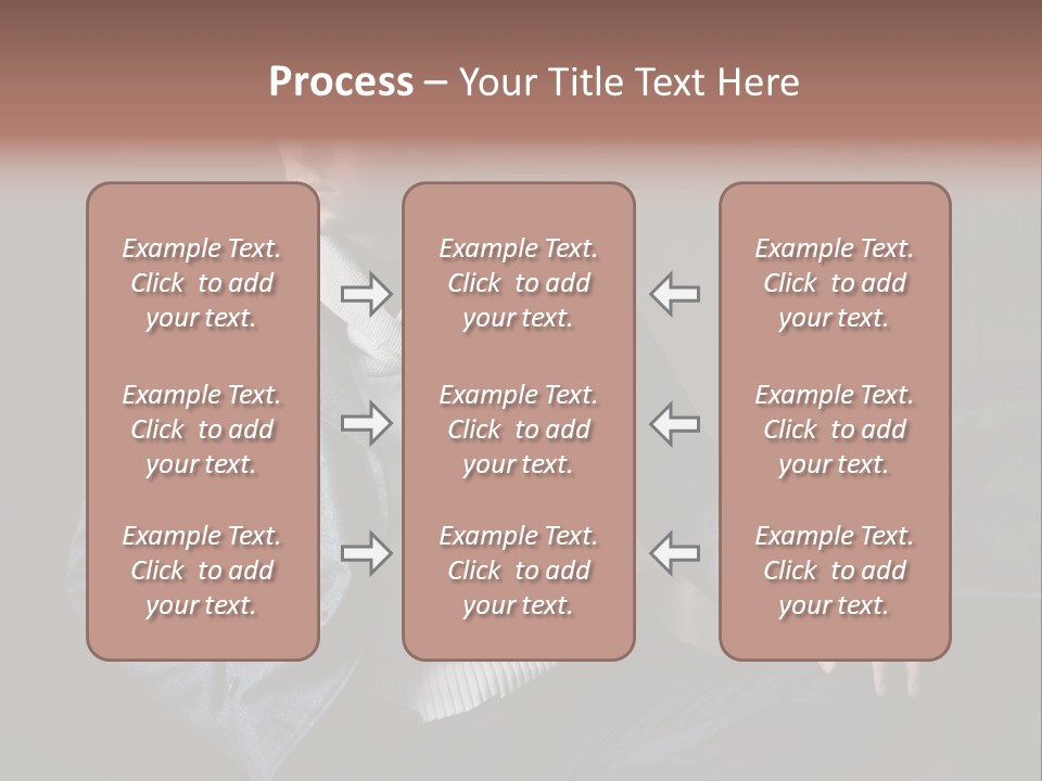 Doleful People Young PowerPoint Template