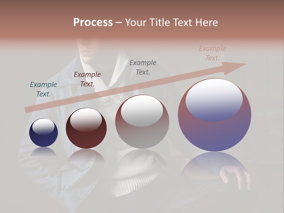 Doleful People Young PowerPoint Template
