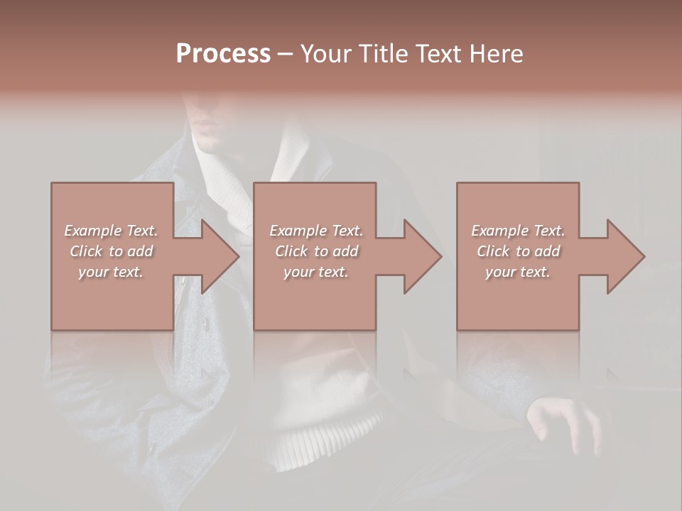 Doleful People Young PowerPoint Template