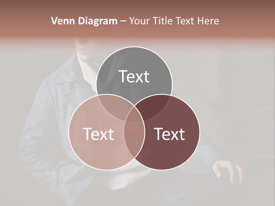 Doleful People Young PowerPoint Template