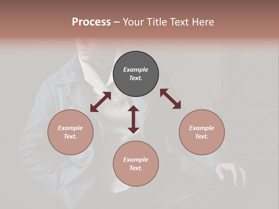 Doleful People Young PowerPoint Template