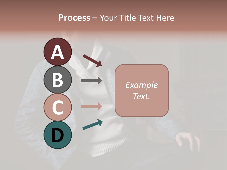 Doleful People Young PowerPoint Template