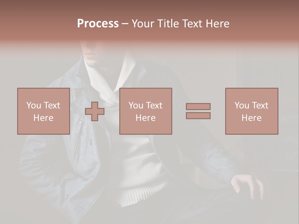 Doleful People Young PowerPoint Template