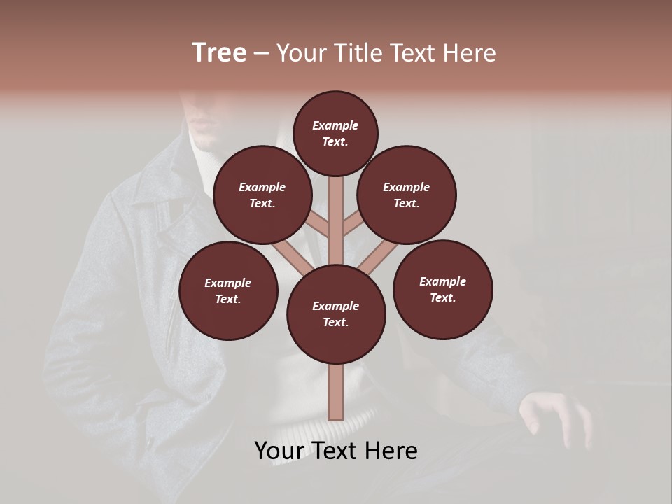 Doleful People Young PowerPoint Template