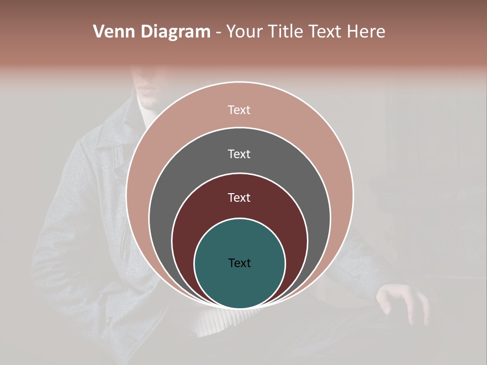 Doleful People Young PowerPoint Template