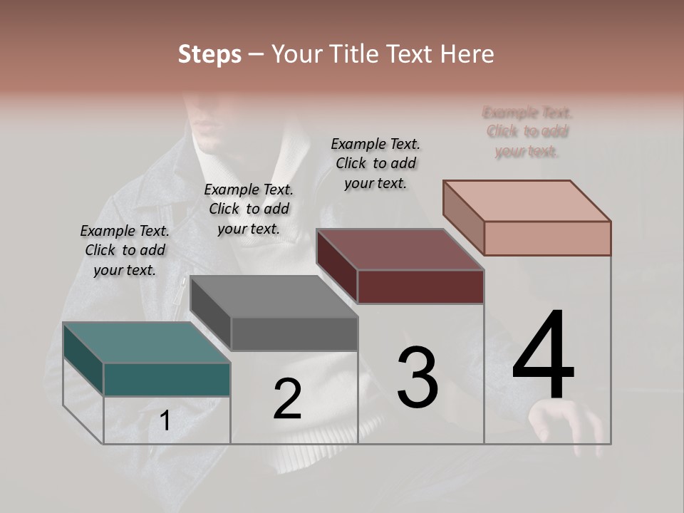 Doleful People Young PowerPoint Template