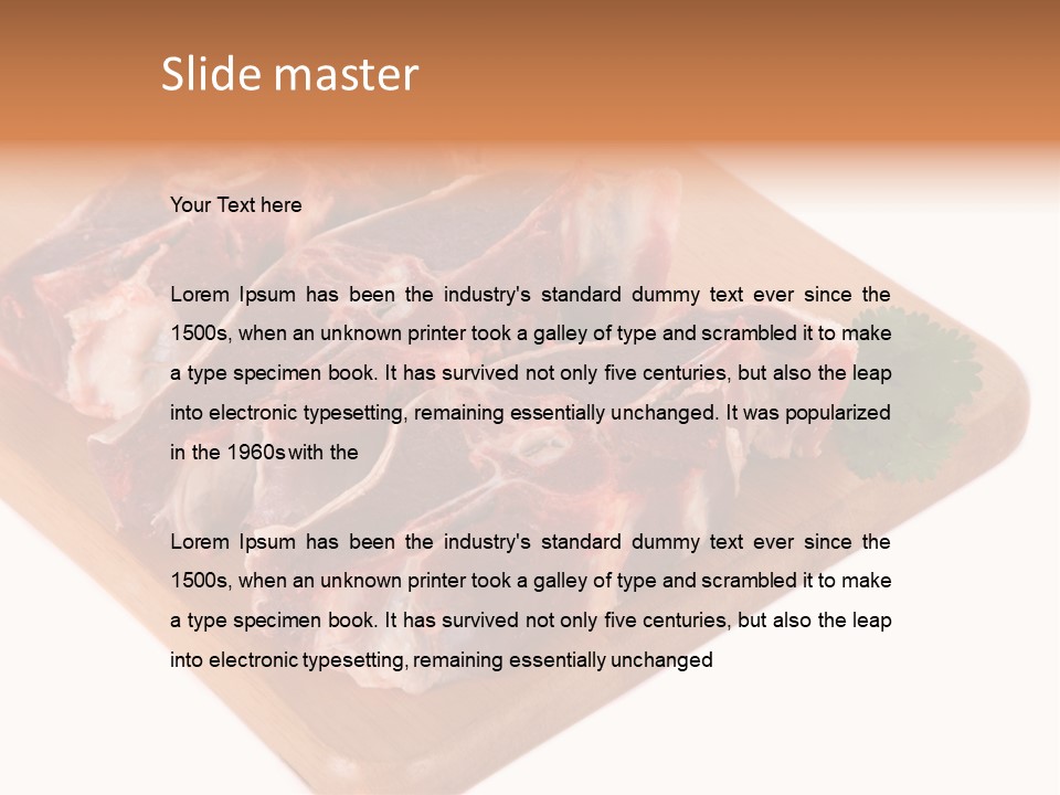 Refreshment Nobody White PowerPoint Template